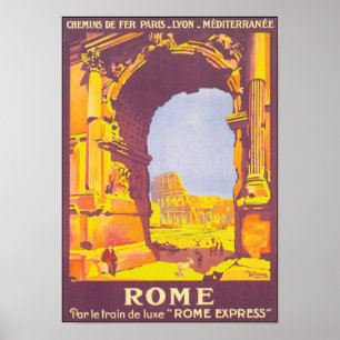Vintages Rom-Reiseplakat Poster