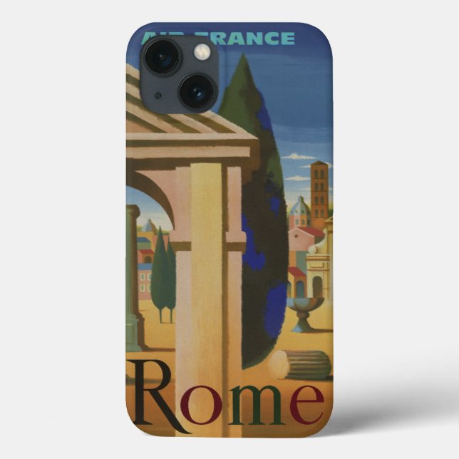 Vintages Rom Reiseplaner Kunst Case-Mate iPhone Hülle (Rückseite)