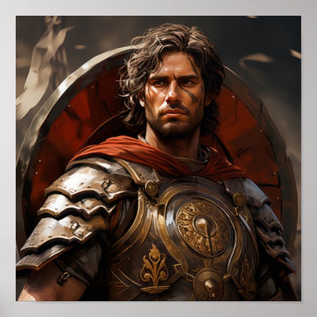 Vintages Roman Archer Poster - Bowman mit Small Sh (Vorne)