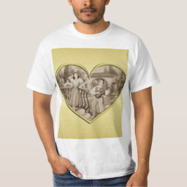 Vintages romanisches Ehepaar, Mann und Frau, Gold T-Shirt