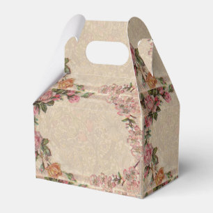 Vintages romanisches Paar: Antike Rose Girly Liebe Geschenkschachtel
