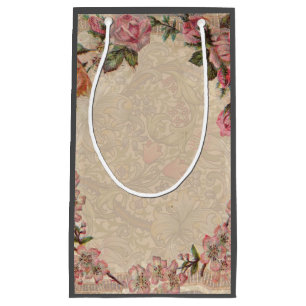 Vintages romanisches Paar: Antike Rose Girly Liebe Kleine Geschenktüte