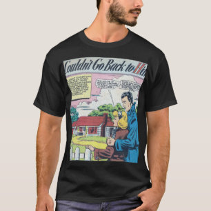 Vintages Romantisches Comic der 50er Jahre T-Shirt