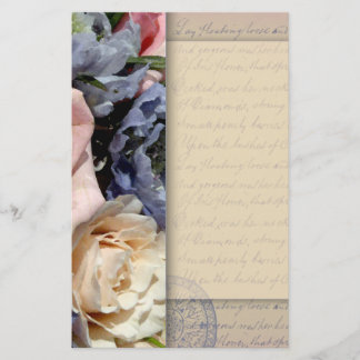 Vintages, romantisches Design der Blume Briefpapier