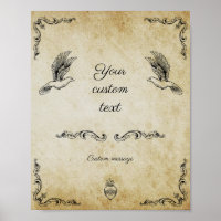 Vintages romantisches Hochzeitszeichen