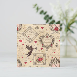 Vintages romantisches Muster Cupids (8)