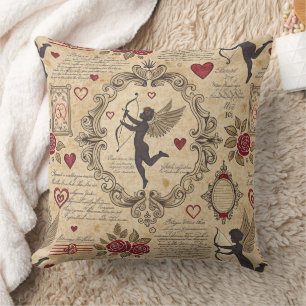 Vintages romantisches Muster Cupids (9) Kissen
