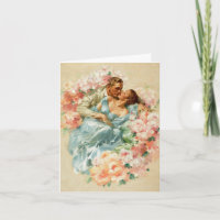 Vintages romantisches Paar, Hochzeiten Glückwünsch