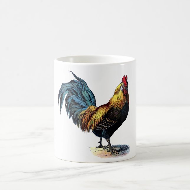 Vintages Rooster Tasse (Mittel)