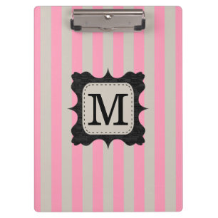 Vintages rosa klemmbrett