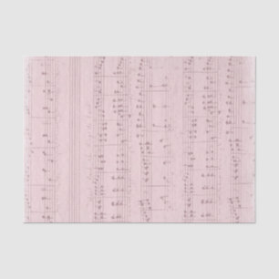 Vintages rosa Notenblatt Seidenpapier