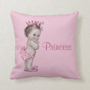 Vintages Rosa Prinzessin-Baby Kissen