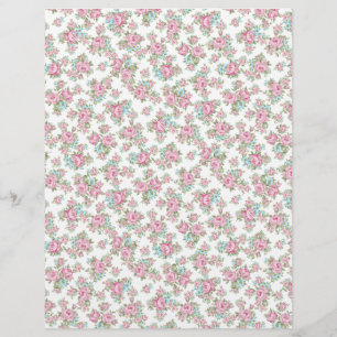 Vintages rosa Rosenknospe Arts & Craft Scrapbook P