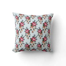 Vintages rosa Rosenmuster reversibel