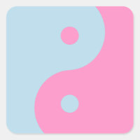 Vintages Rosa und Blau Yang