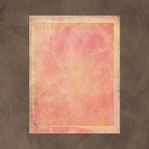 Vintages rosa und goldenes Scrapbook