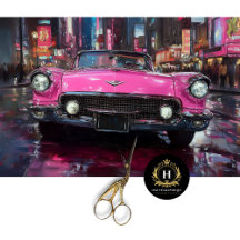 Vintages rosa Wanddekoupage