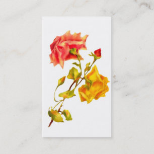 Vintages Rosen-Geschäft/Visitenkarten Visitenkarte