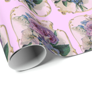 Vintages Rosen-u. Geschenkpapier