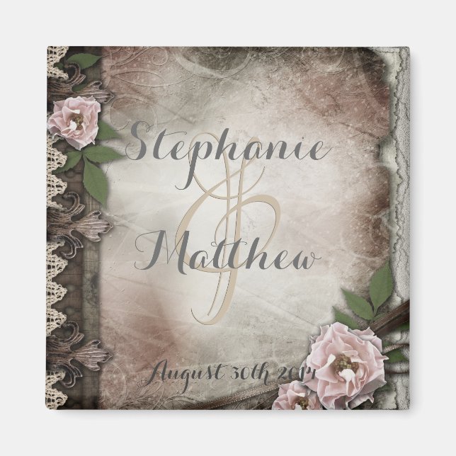 Vintages Rosenmagazin Magnet (Vorne)