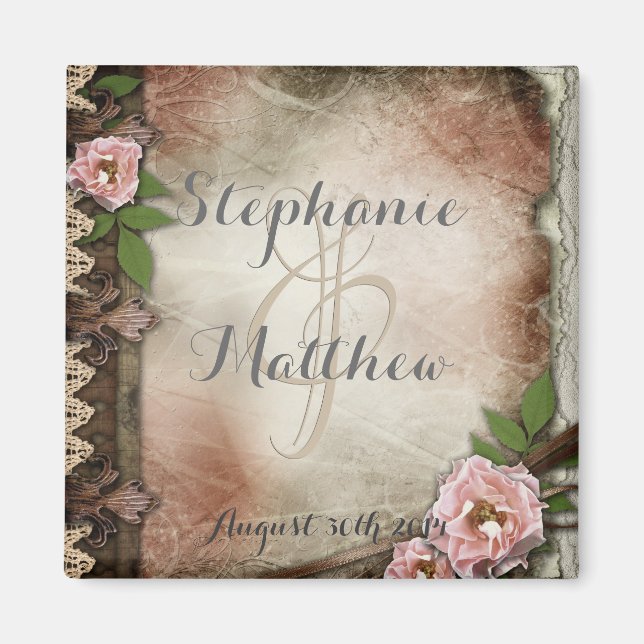 Vintages Rosenmagazin Magnet (Vorne)