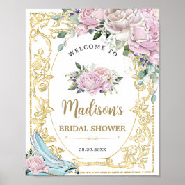 Vintages Roses-Gold-Princess-Brautparty Poster