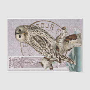 Vintages Rot-Decoupage-Postmark Seidenpapier