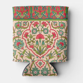 Vintages Rot-Grün-Arabisches Blumenmuster Dosenkühler