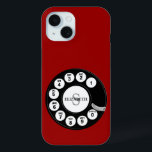 Vintages Rotary-Dial (rot) Case-Mate iPhone Hülle<br><div class="desc">Spaß,  maßgeschneiderte Gehäuse für Ihr Handy!</div>