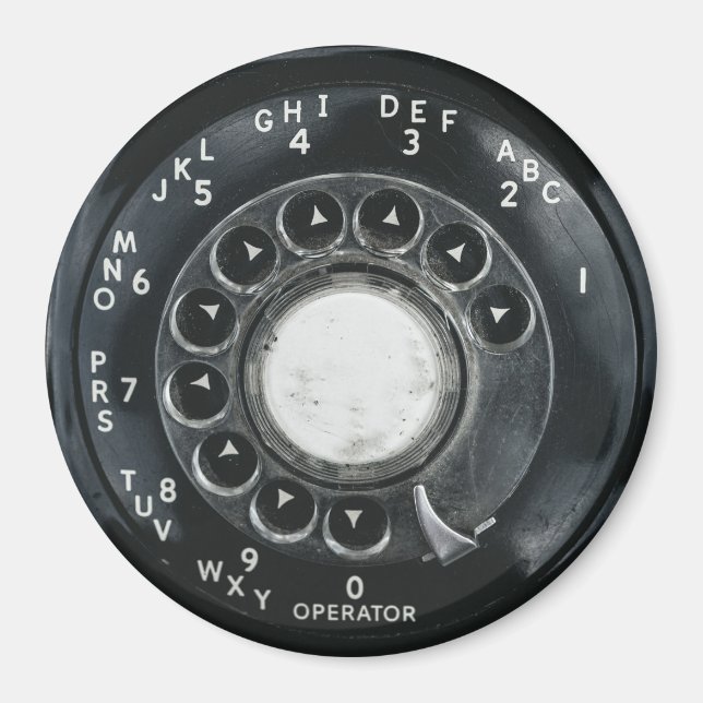Vintages Rotary Phone Magnet (Vorne)