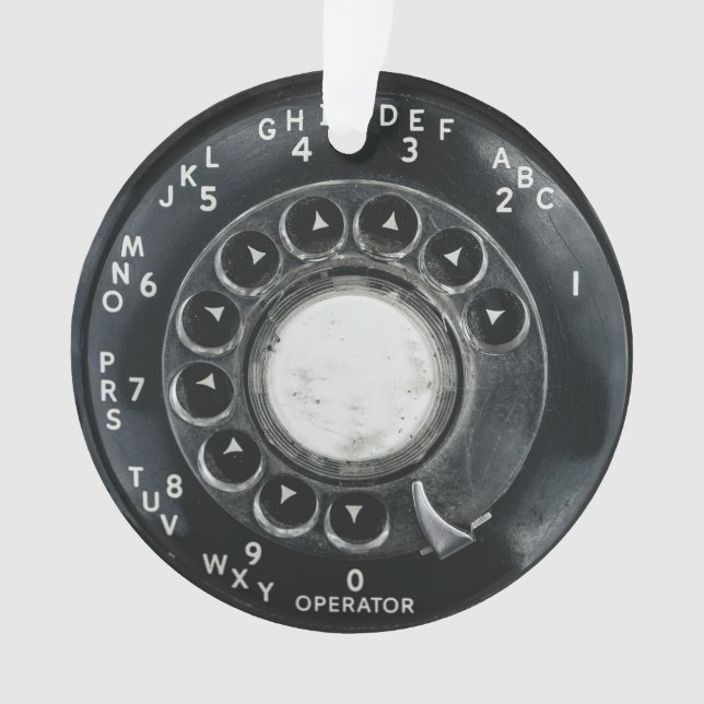Vintages Rotary Phone Ornament (Vorderseite)
