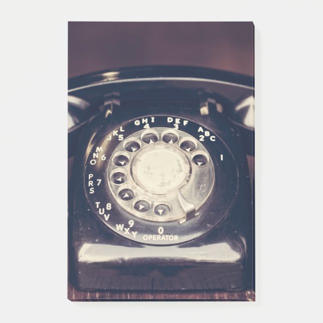 Vintages Rotary Phone Post-it Klebezettel (Vorderseite)