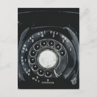 Vintages Rotary Phone Postkarte