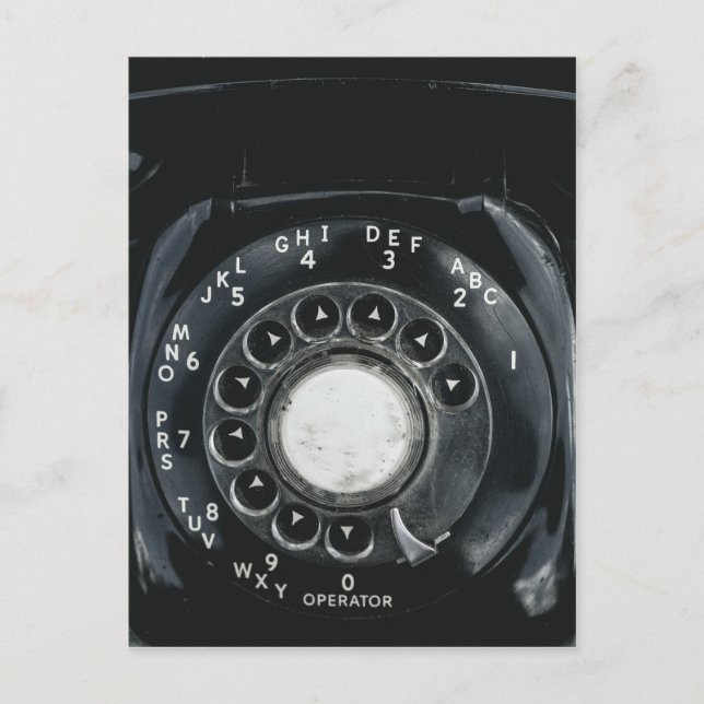 Vintages Rotary Phone Postkarte (Vorderseite)