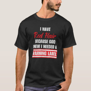 Vintages Rotes Haar, weil Gott wusste, ich brauche T-Shirt