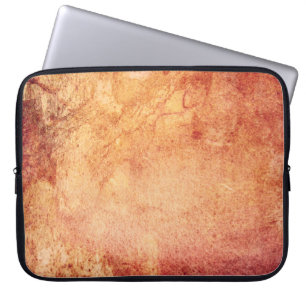 Vintages, rotes, orangefarbenes Retro Laptopschutzhülle