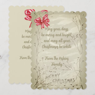 Vintages Rotes Ribbon, alter Stil Weihnachten