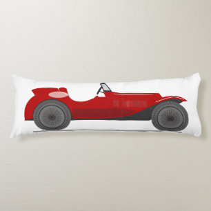 Vintages rotes Sportauto Cabrio Retro Bedding Seitenschläferkissen