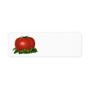 Vintages rotes Tomaten, Gemüse und Obst