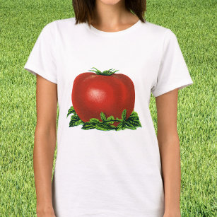 Vintages rotes Tomaten, Gemüse und Obst T-Shirt
