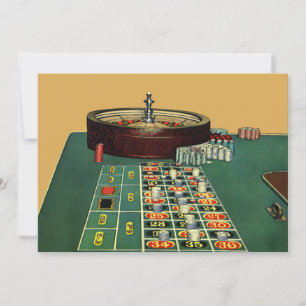 Vintages Roulette Table Casino Game, Gambling Chip