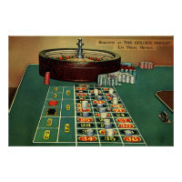 Vintages Roulette Table Casino Game, Gambling Chip