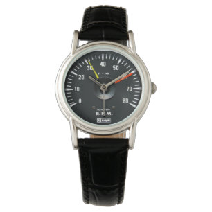 Vintages Round-Analog-Auto-Tachometer Armbanduhr