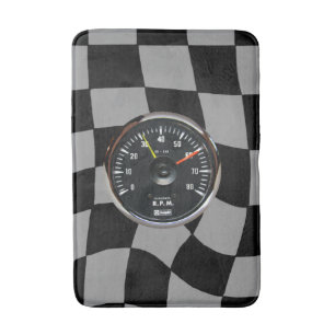 Vintages Round-Analog-Auto-Tachometer Badematte