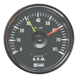 Vintages Round-Analog-Auto-Tachometer Eishockey Puck