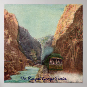 Vintages Royal Gorge Train Poster