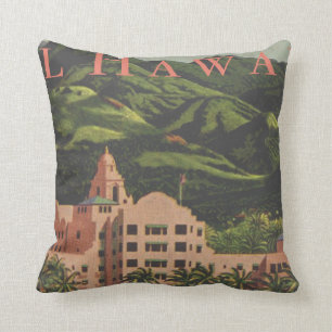 Vintages Royal Hawaiian Throw Kissen