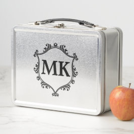 Vintages Royal Schild personalisierter Name Monogr Metall Brotdose