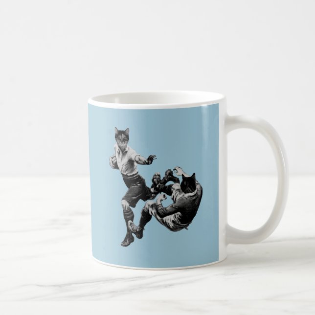 Vintages Rugby-Spiel Kaffeetasse (Rechts)