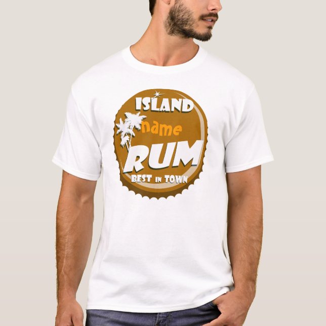 Vintages Rum-Zeichen T-Shirt (Vorderseite)